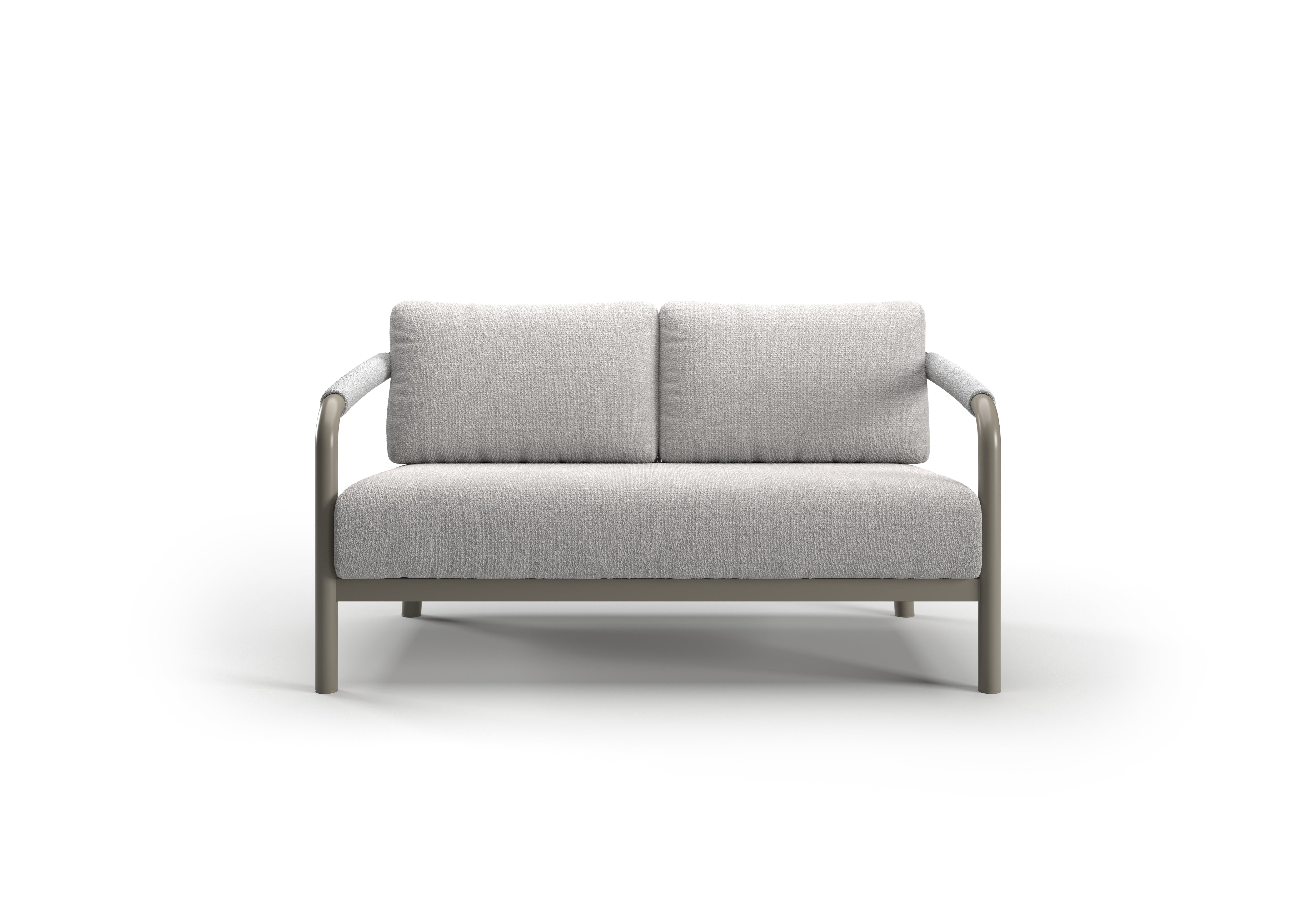 Sofa outdoor LORVAIN-silver 2-osobowa