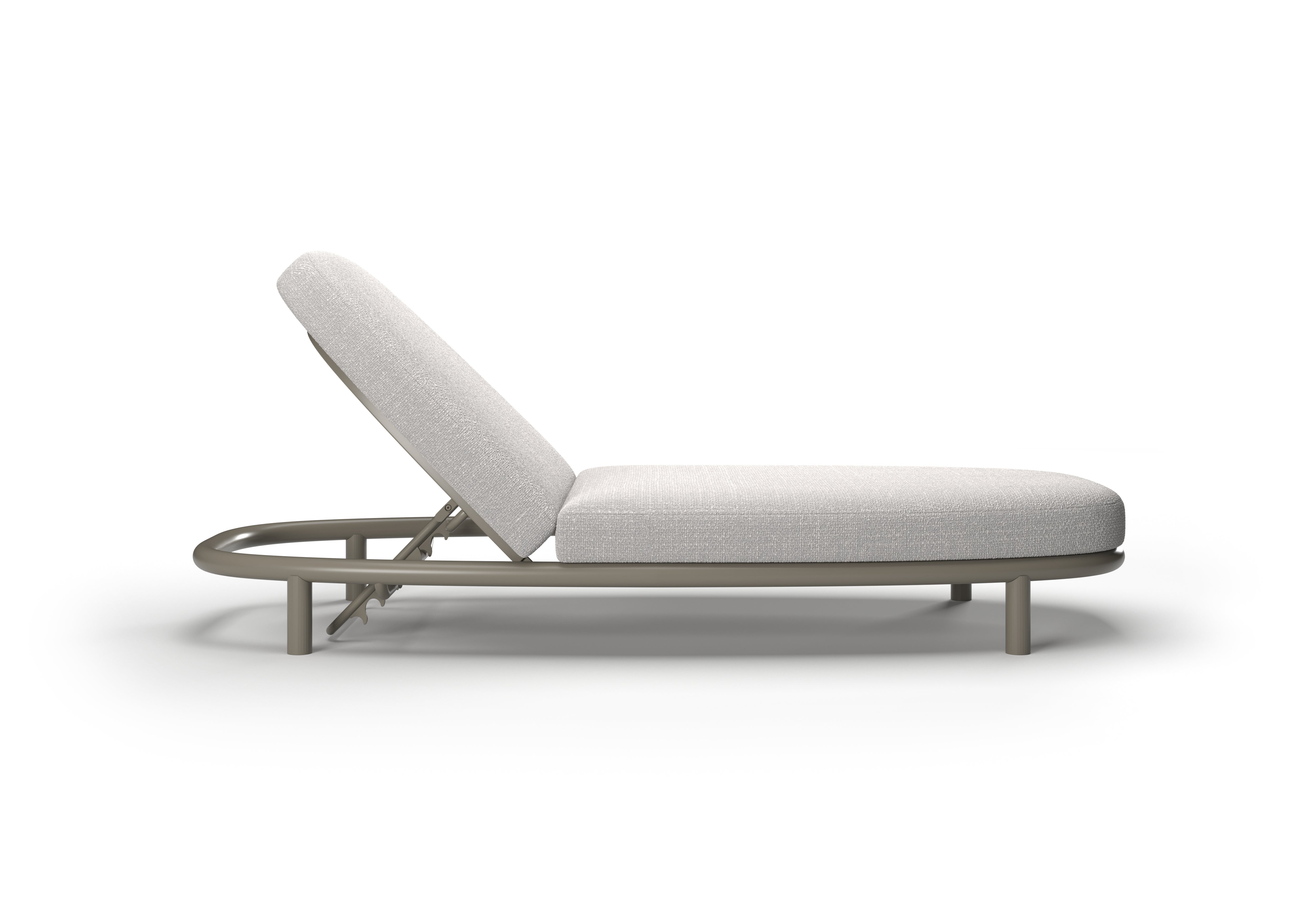 Leżak outdoor LORVAIN-silver