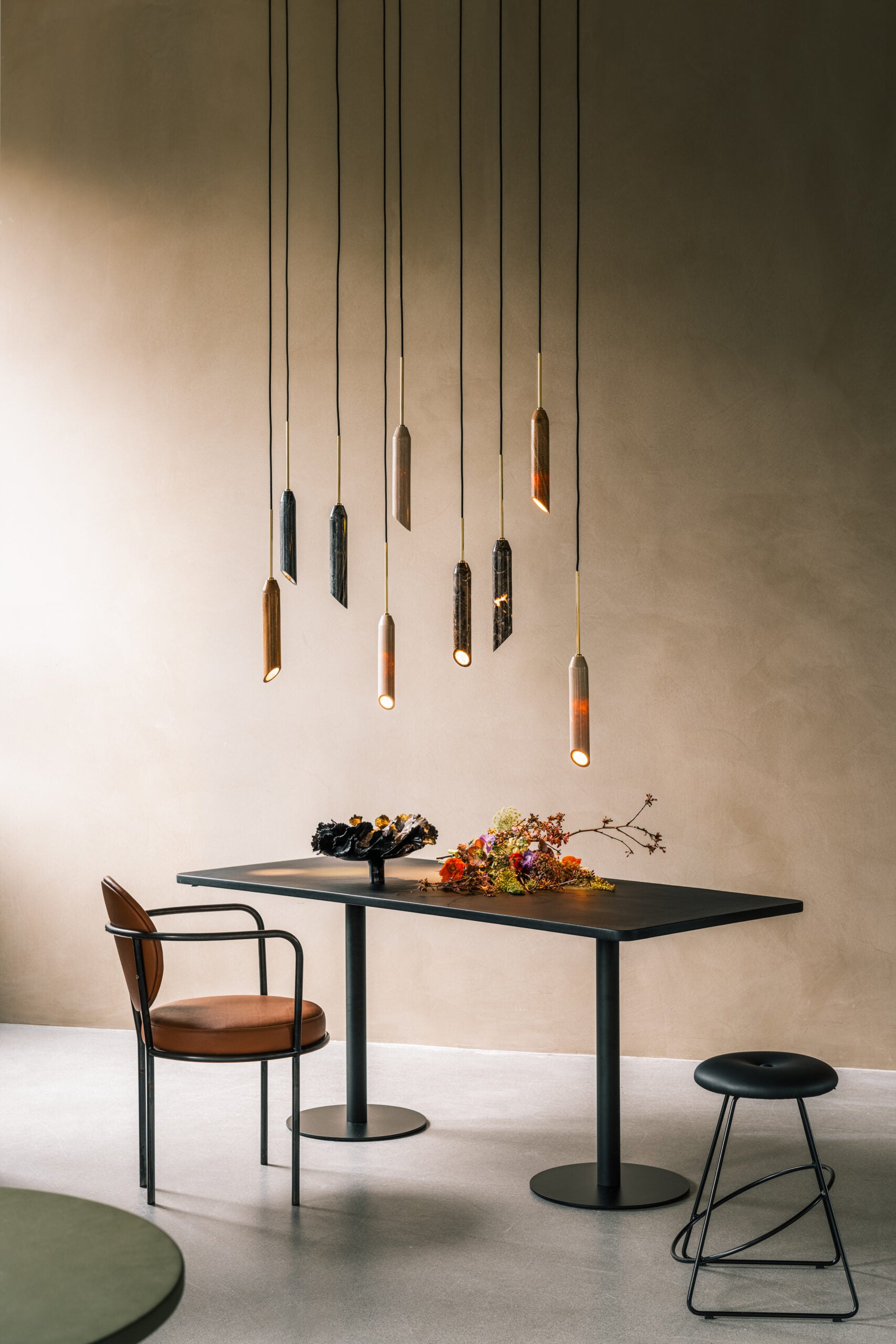 Lampa wisząca Marble Art Brown