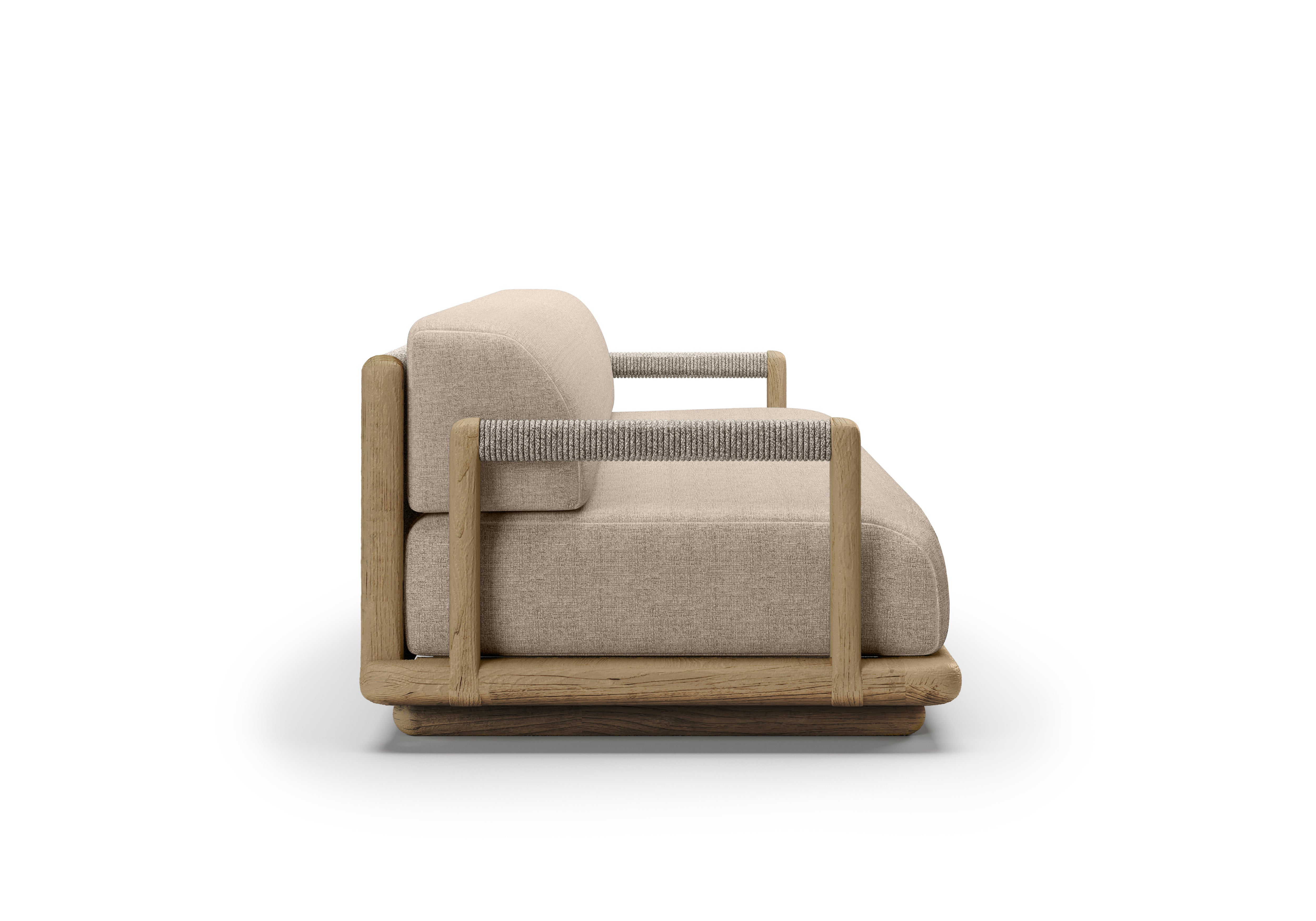 Sofa outdoor Caleo-natural 4-osobowa