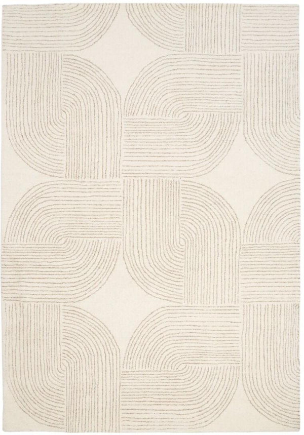 Hand-woven Ornate Beige rug