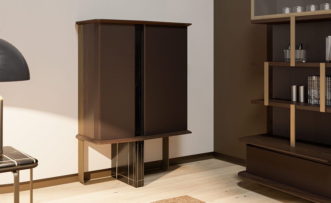 Amber Display Cabinet/Bar