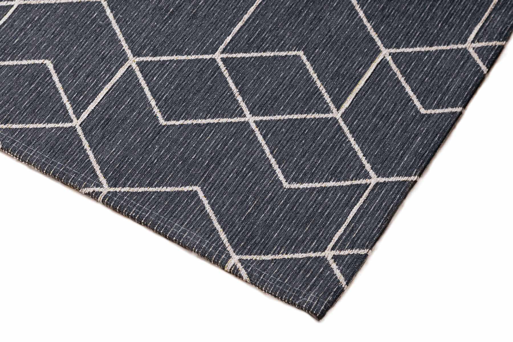 Easy-cleaning carpet hexagons gray Cube 160x230