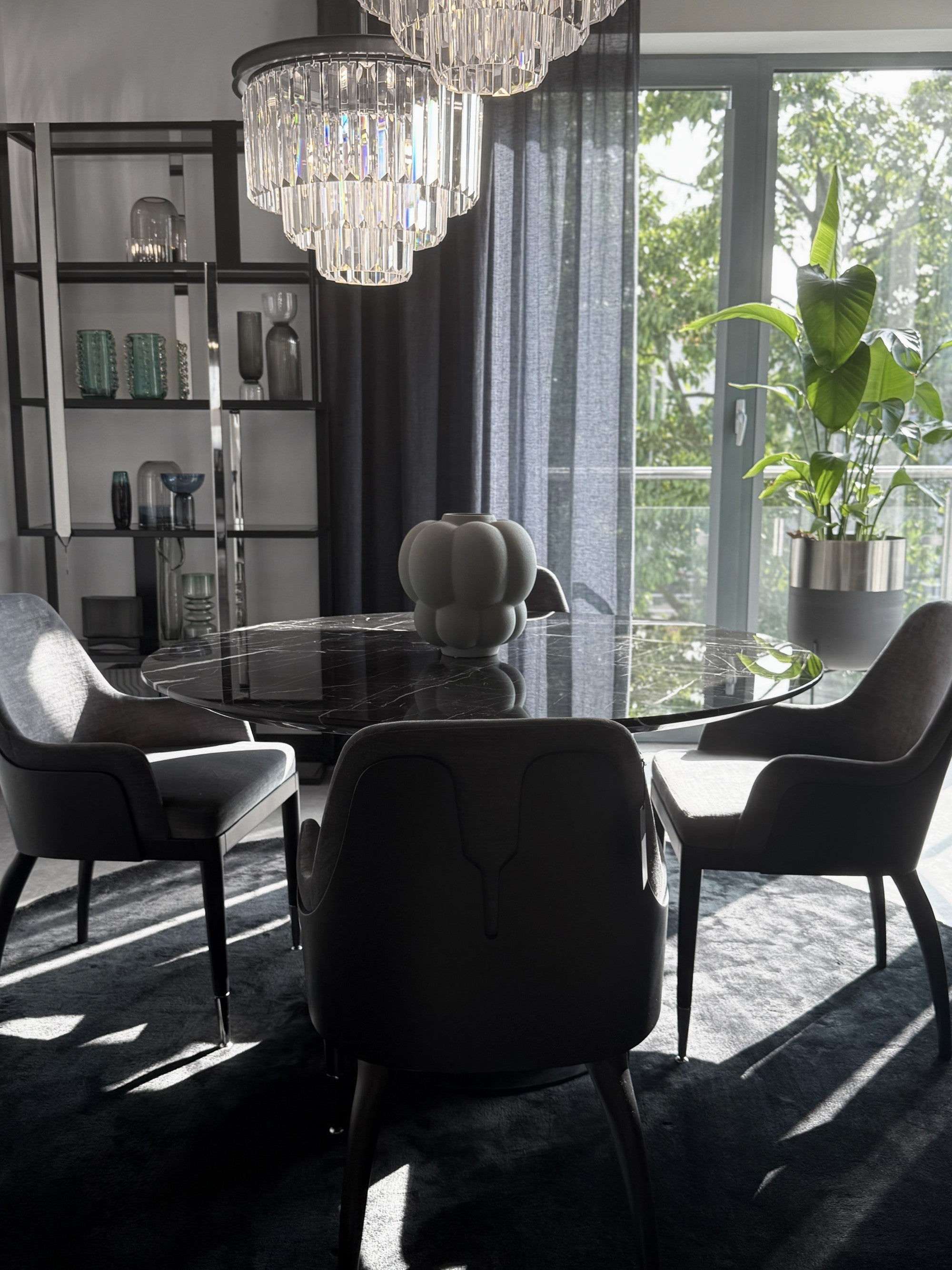 Żyrandol Odeon 51 Srebrny