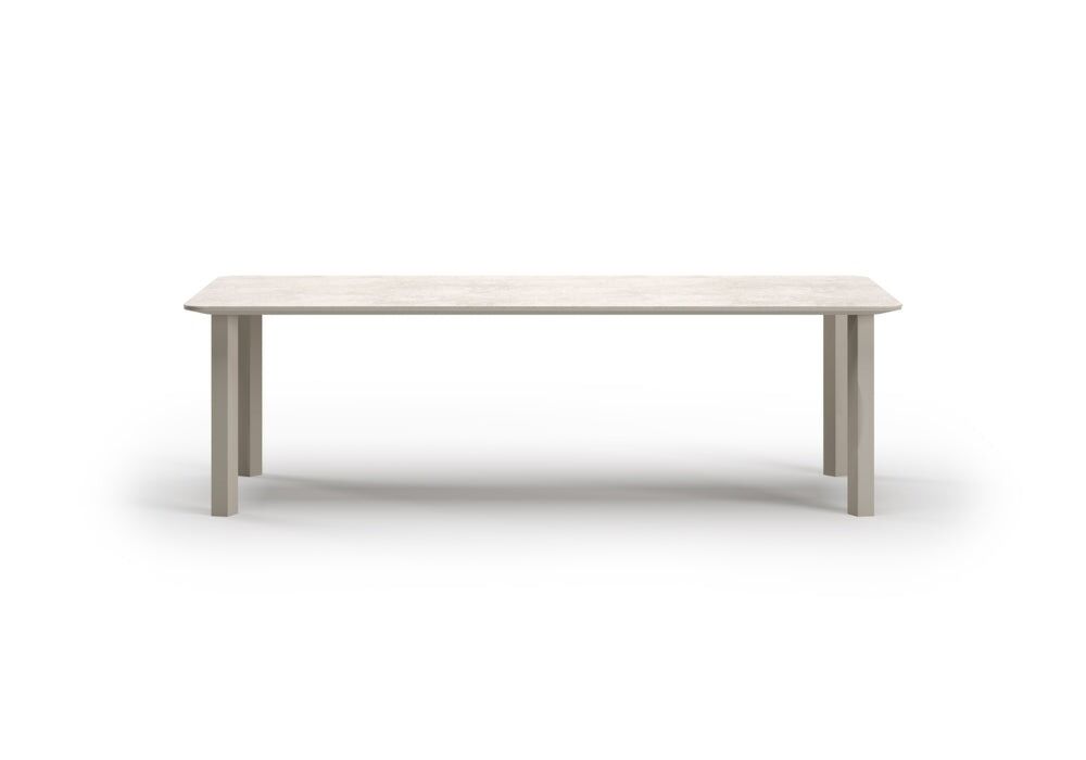 Éclat-bisque 8-seater dining table 