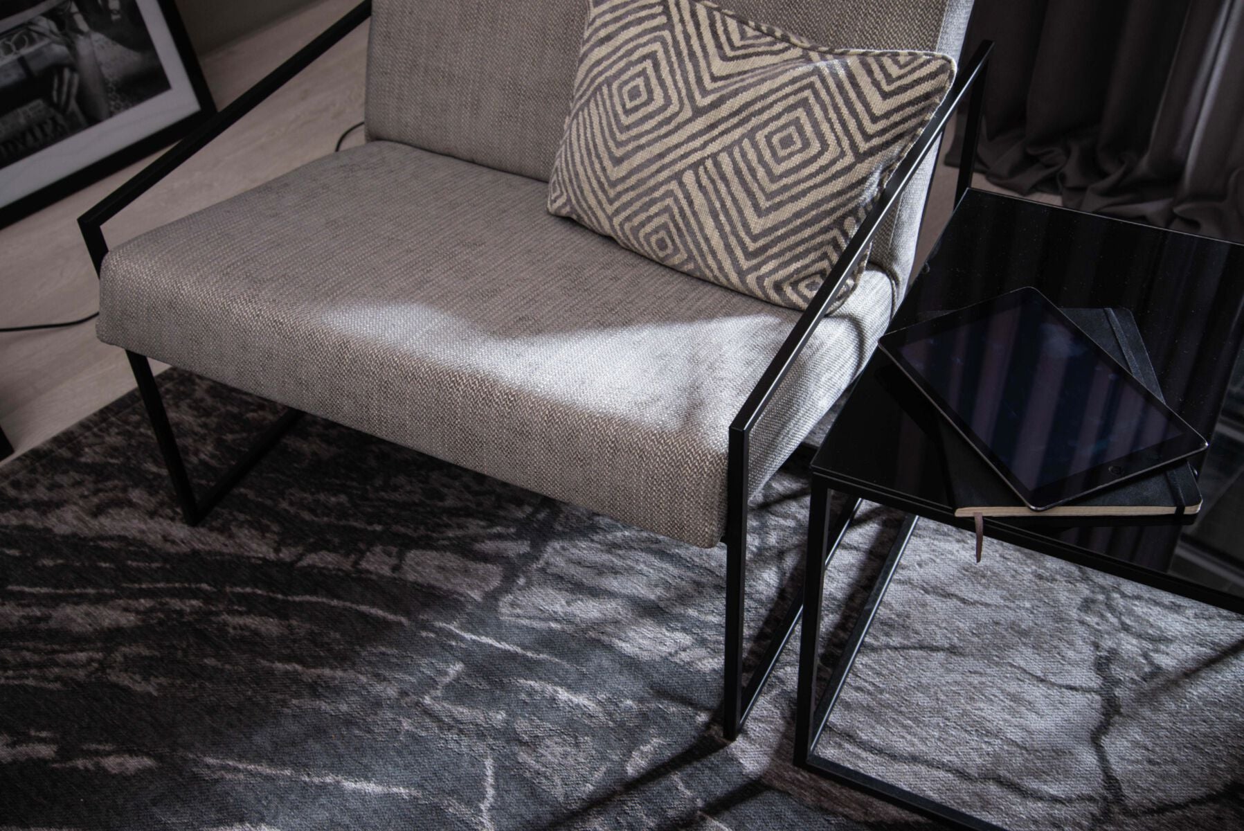 Dywan Basalto Dark Gray
