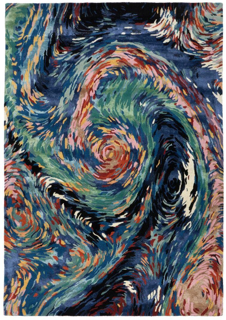 Flores Blue Hand-Knotted Rug