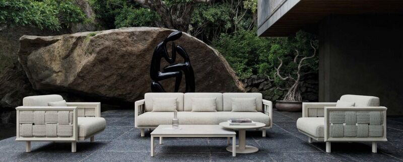 Sofa Éclat-bisque 3-seater 