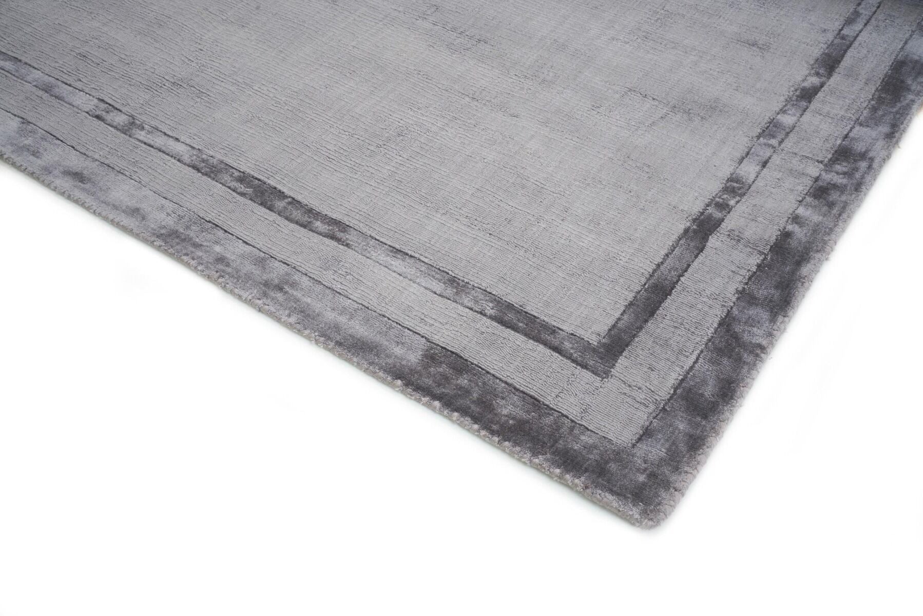 Dywan ręcznie tkany Frame Steel Grey