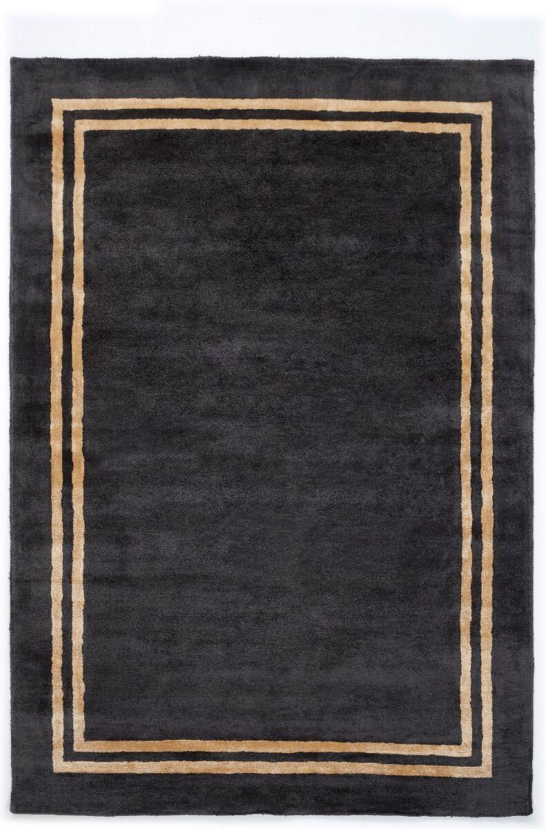 Hand-woven Imperial Black rug