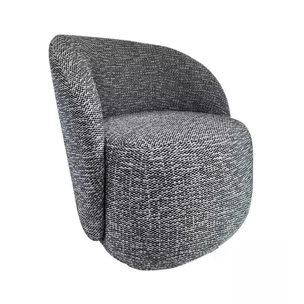 Boucle swivel chair