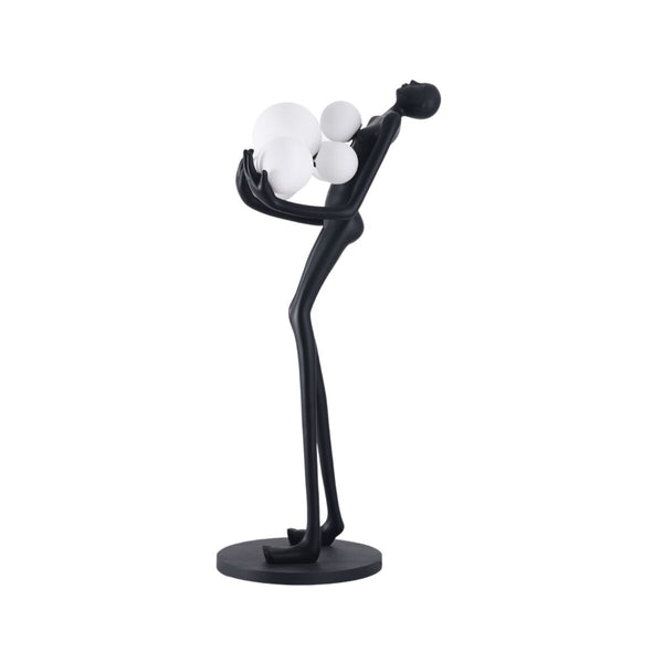 Ekskluzywna lampa stojąca na wizerunek człowieka