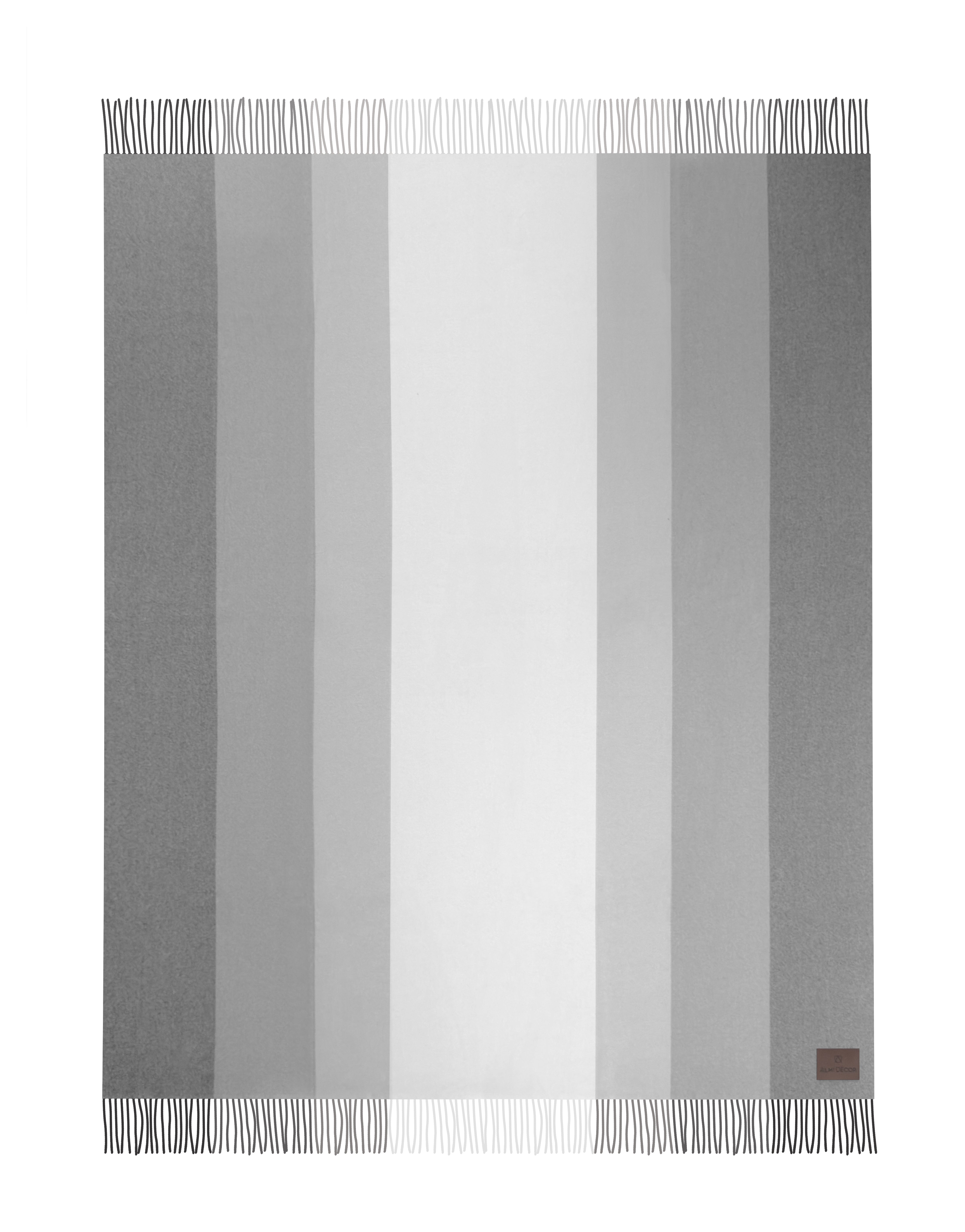 Koc z kaszmiru i wełny AlmiDécor Gray