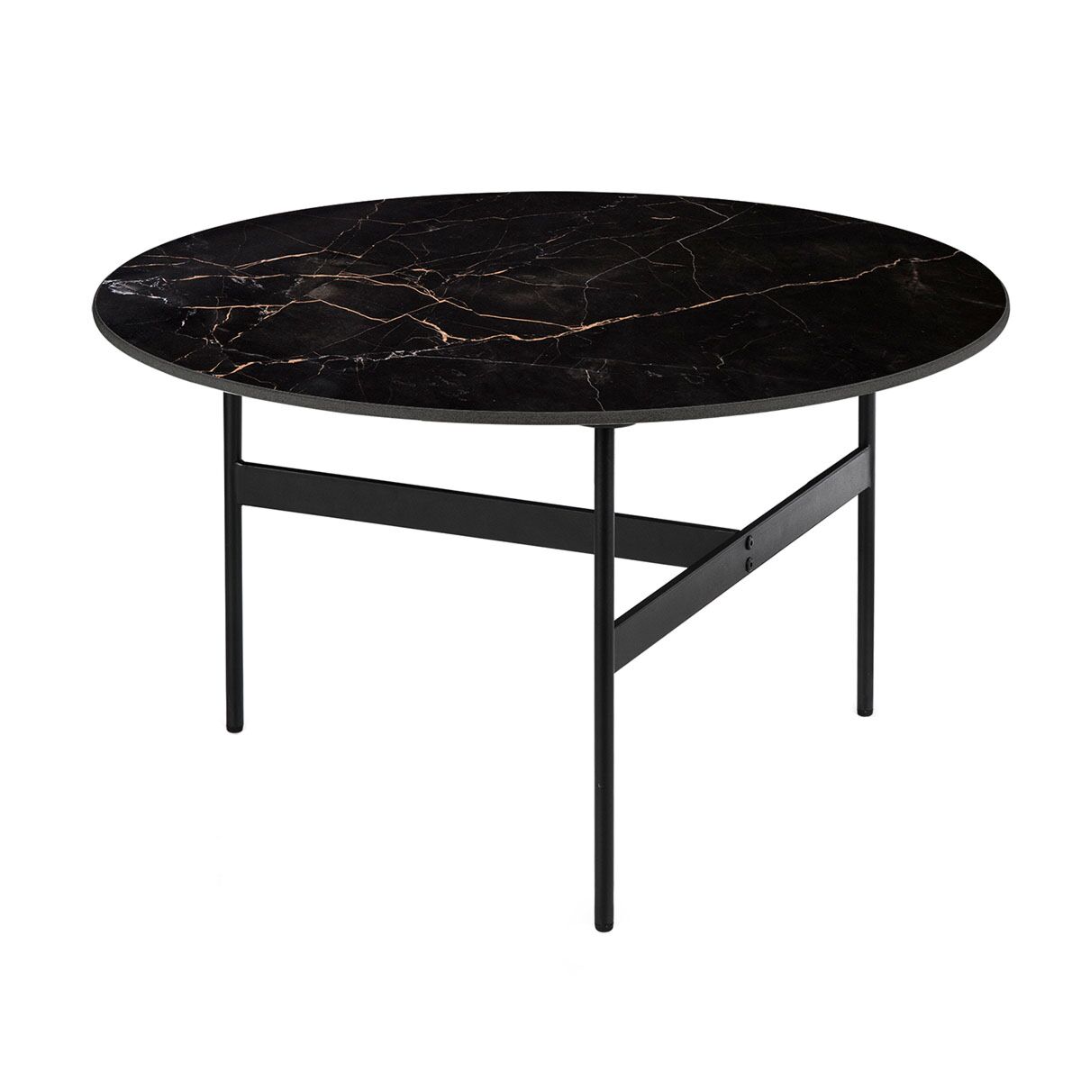 Stolik okrągły kawowy Orion z płytą porcelanową średnica 60-80cm