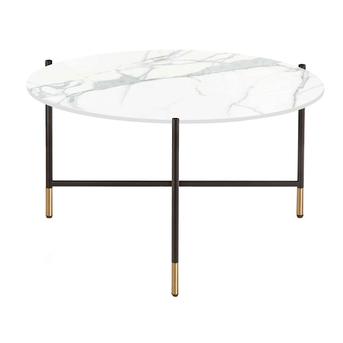 Vela coffee table with porcelain plate