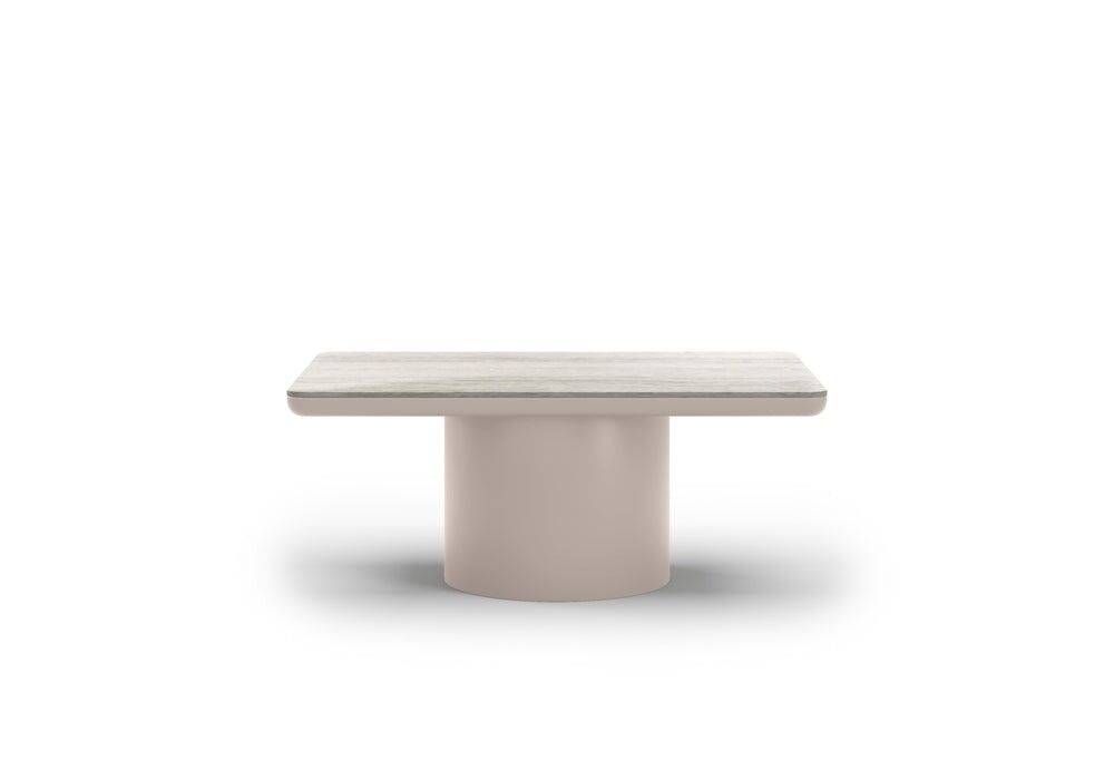 Link-bisque round coffee table 