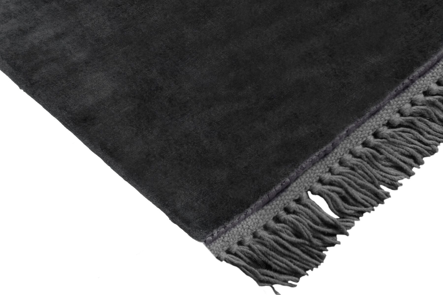 Hand-woven navy blue modern Luna rug
