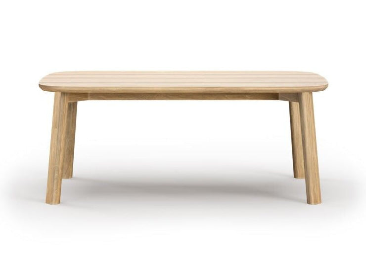 Stolik kawowy Lyora z drewna tekowego do ogrodu lub na taras