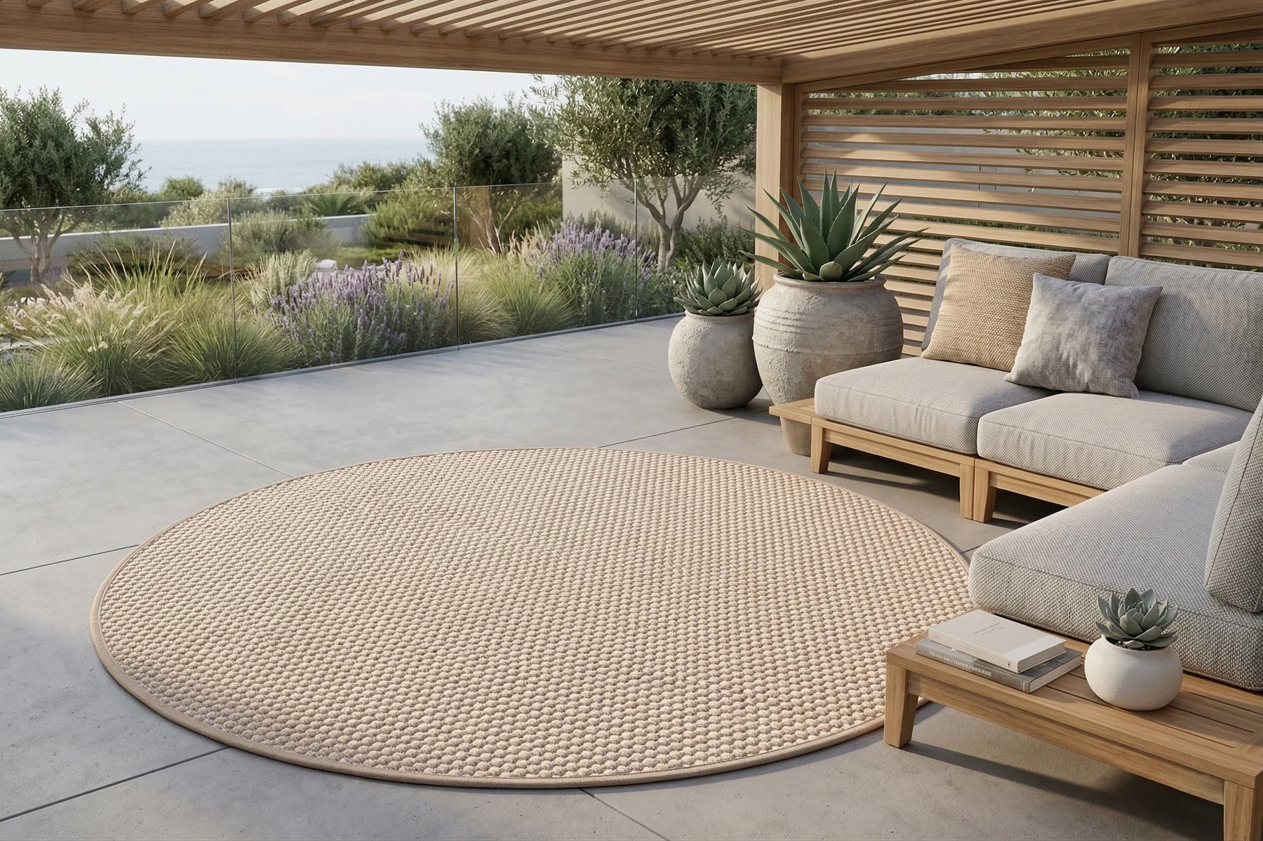 Grano Amber Round Rug