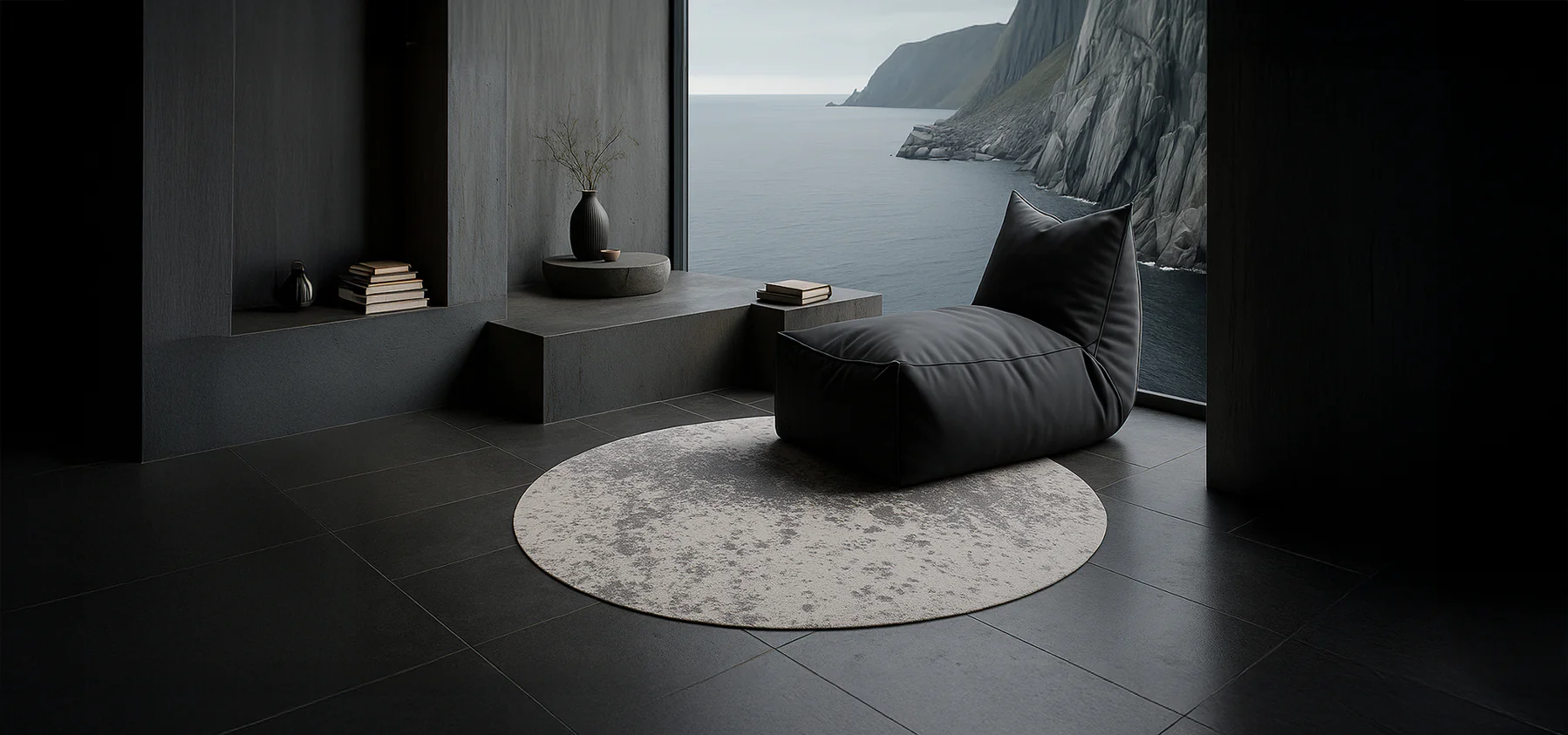 Dywan Moon Light Gray Round
