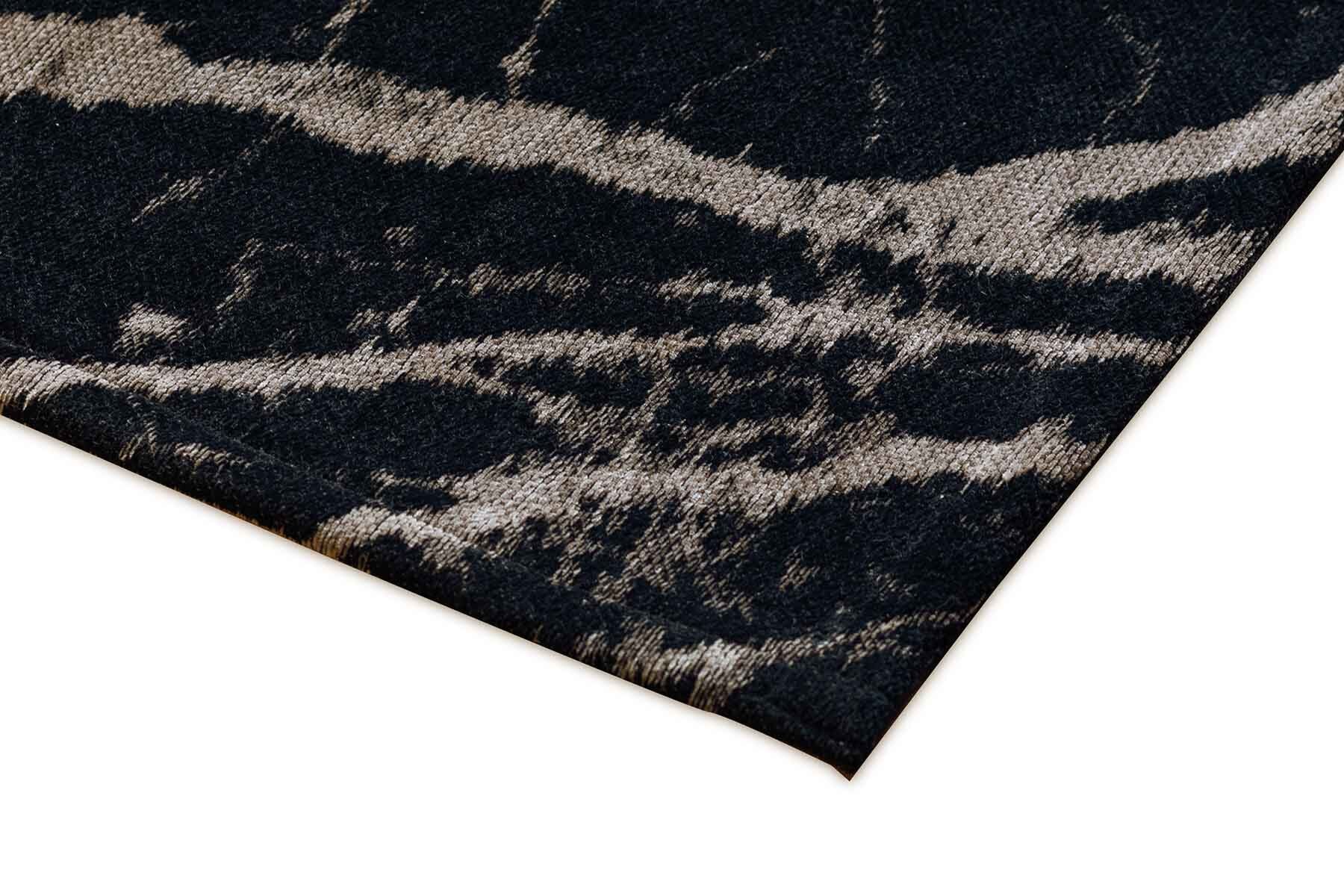 Easy-clean black marble carpet Zień Pietra