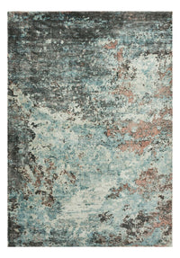 Sintra Teal Peach Hand-Knotted Rug