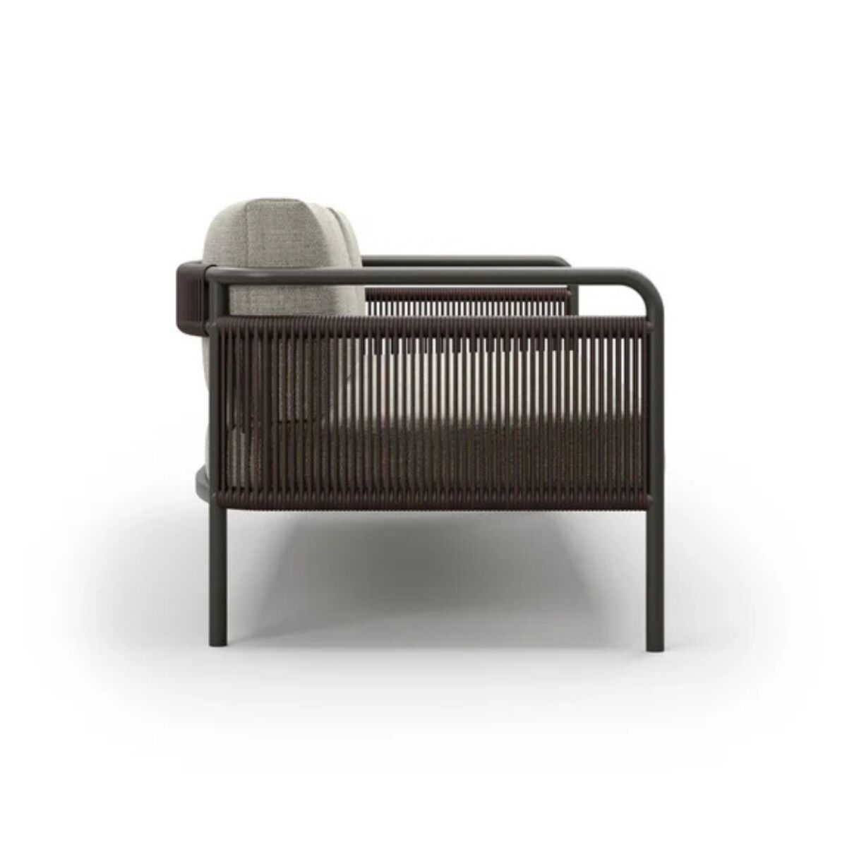 Sofa aluminiowa Link widok z boku