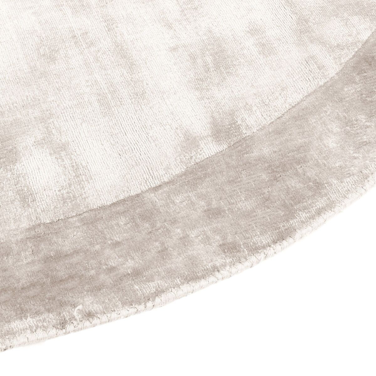 Hand-woven round rug beige modern Tere