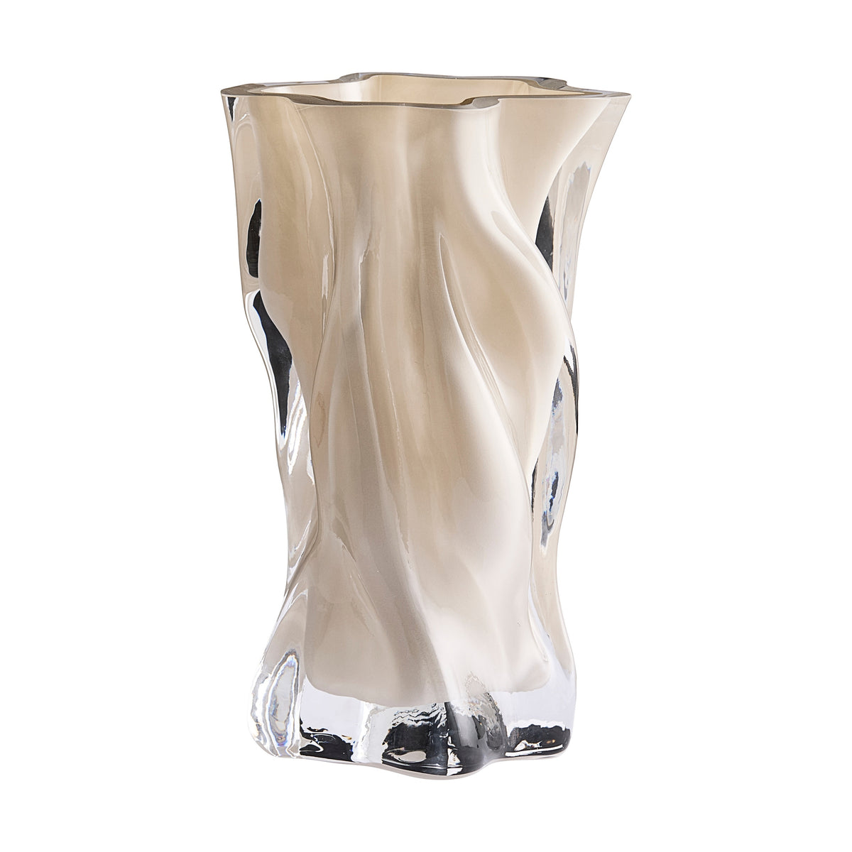 Wazon Vena Small Dark Cream