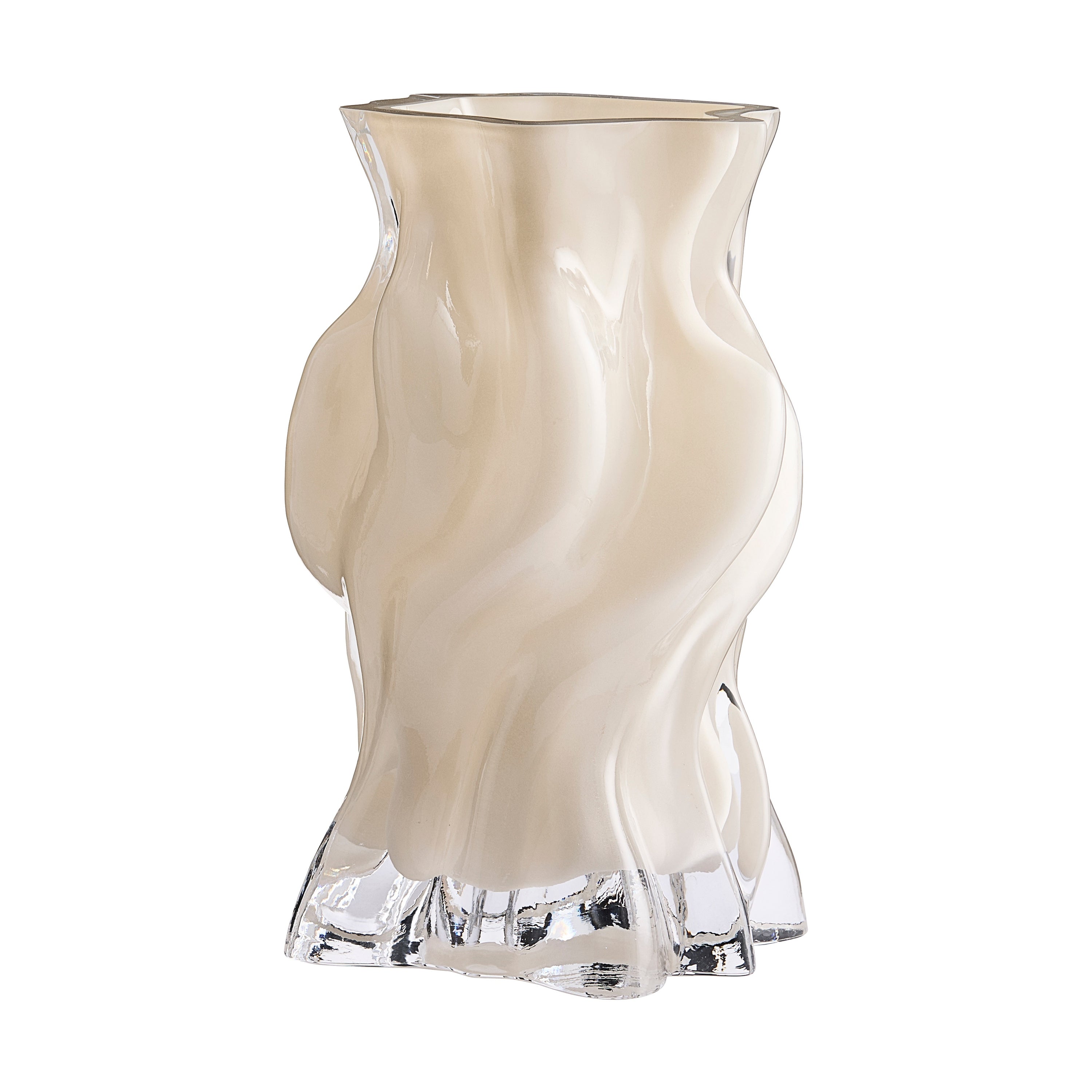 Wazon Vena Medium Dark Cream