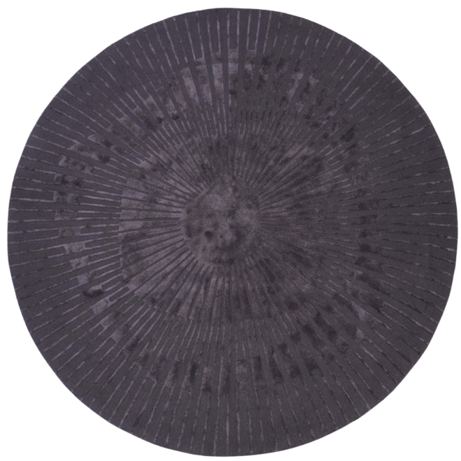 Dywan ręcznie tkany Radius Dark Gray Round