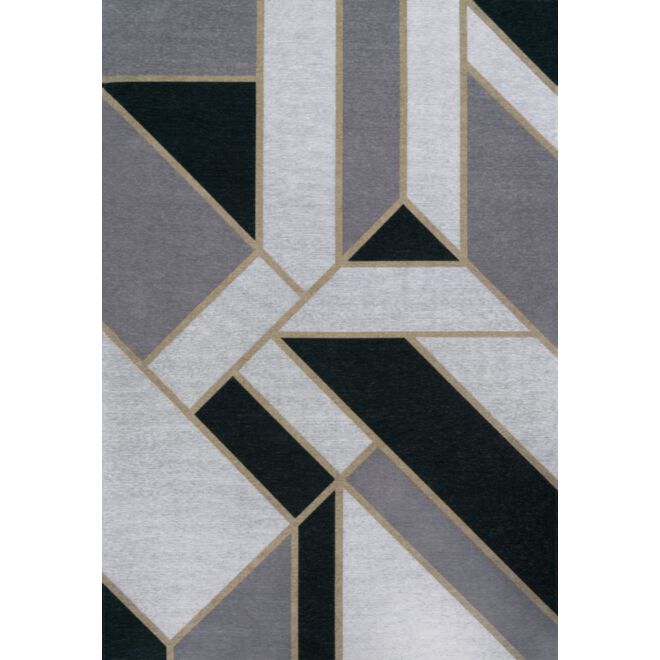 Dywan łatwoczyszczący Gatsby Black Art Deco