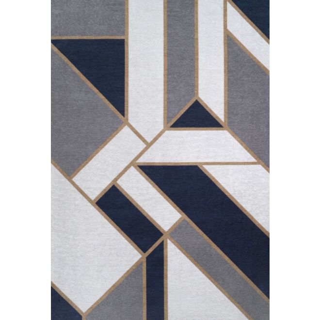 Dywan łatwoczyszczący Gatsby Blue Art Deco