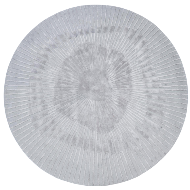 Okrągły dywan ręcznie tkany Radius Gray Round 200