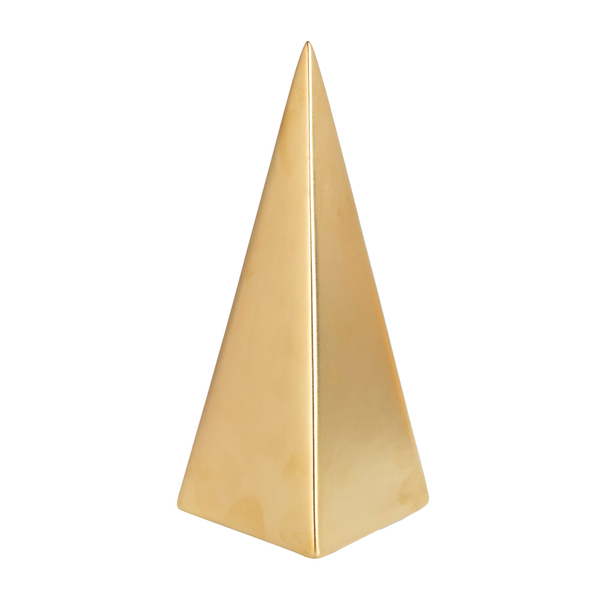 Piramida ceramiczna dekoracyjna złota